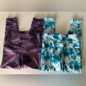 All In Motion Athletic Works Leggings Set Of 2 Size S (6-6X) Girls